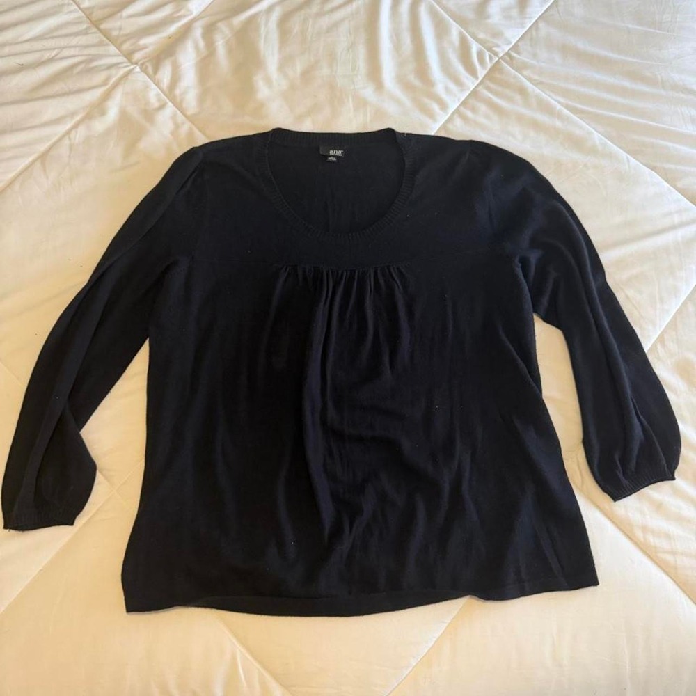 A.N.A Flowy Black Long Sleeve